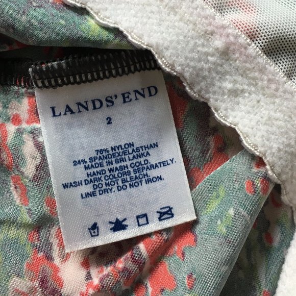 Lands' End 🏖Tankini Pushup Bra 🌊Swim Suit Beach beach👙☀️ Size 2 (XS) Halter - Picture 7 of 8